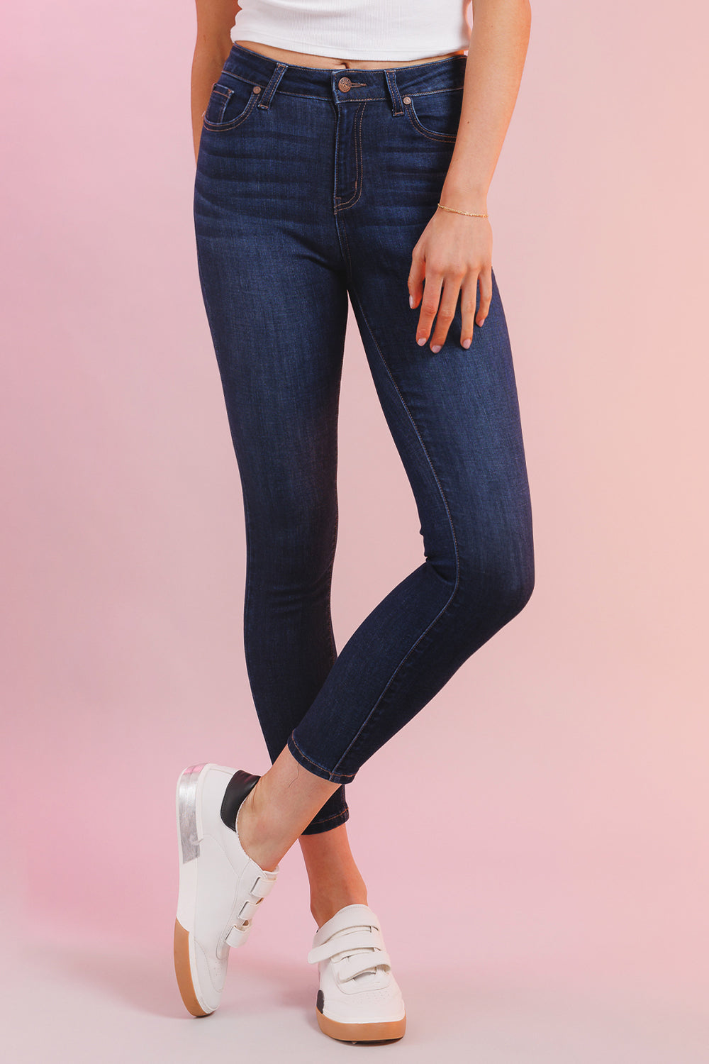 Classic High Waist Skinny Jeans-3