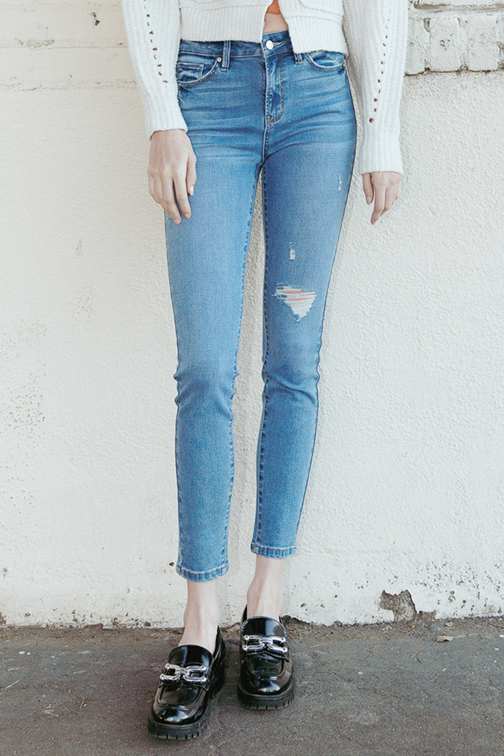 Destructed Skinny Jeans-1