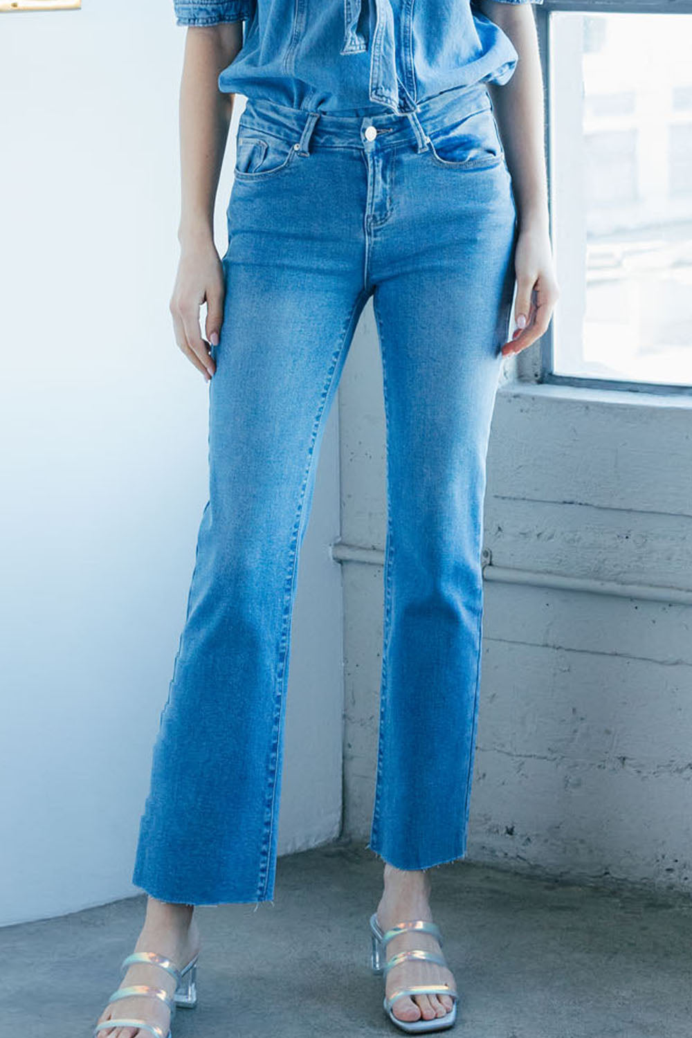 Mid Rise Classic Straight Jeans-1