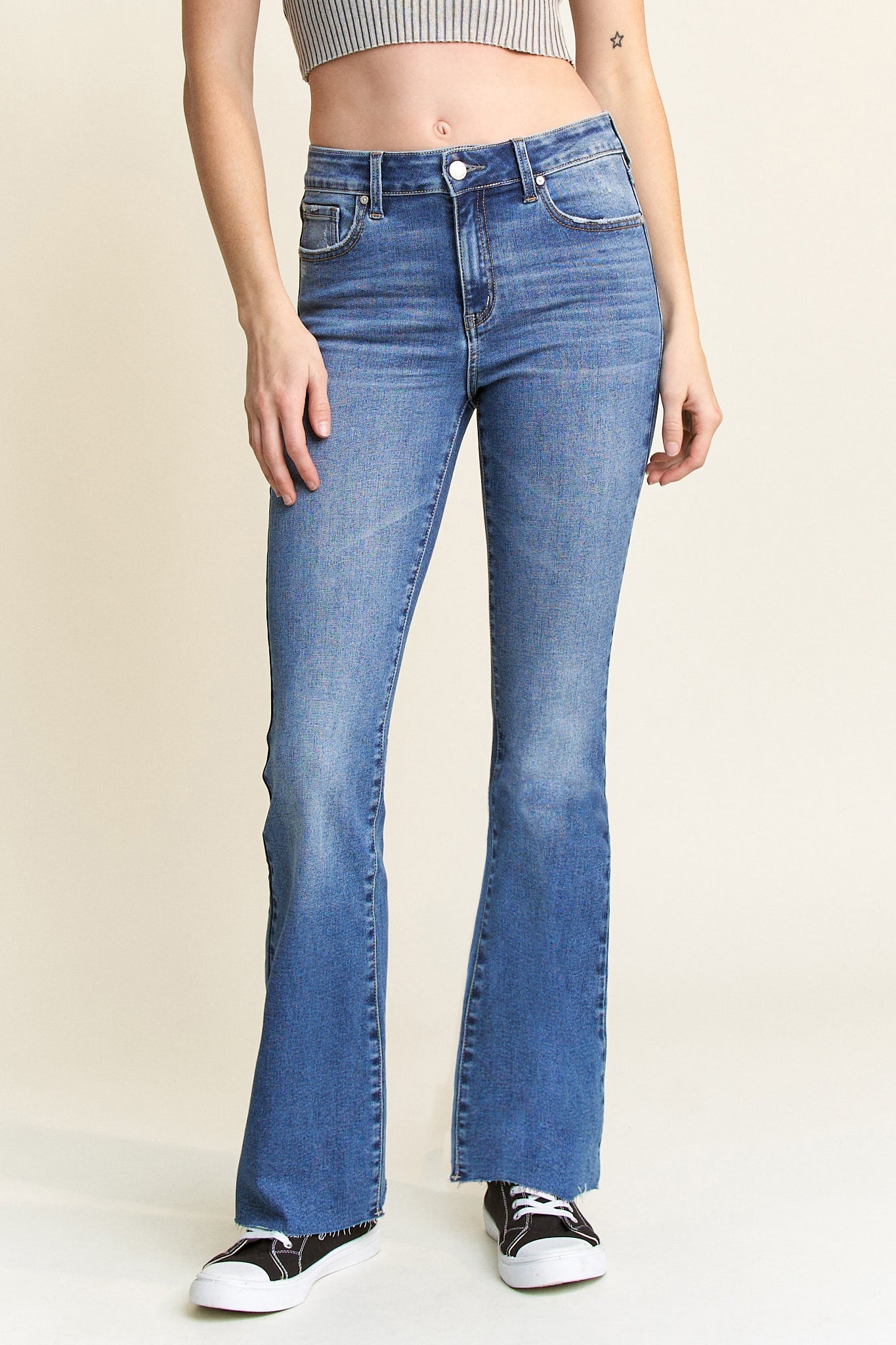High Rise Classic Bootcut Jeans-2