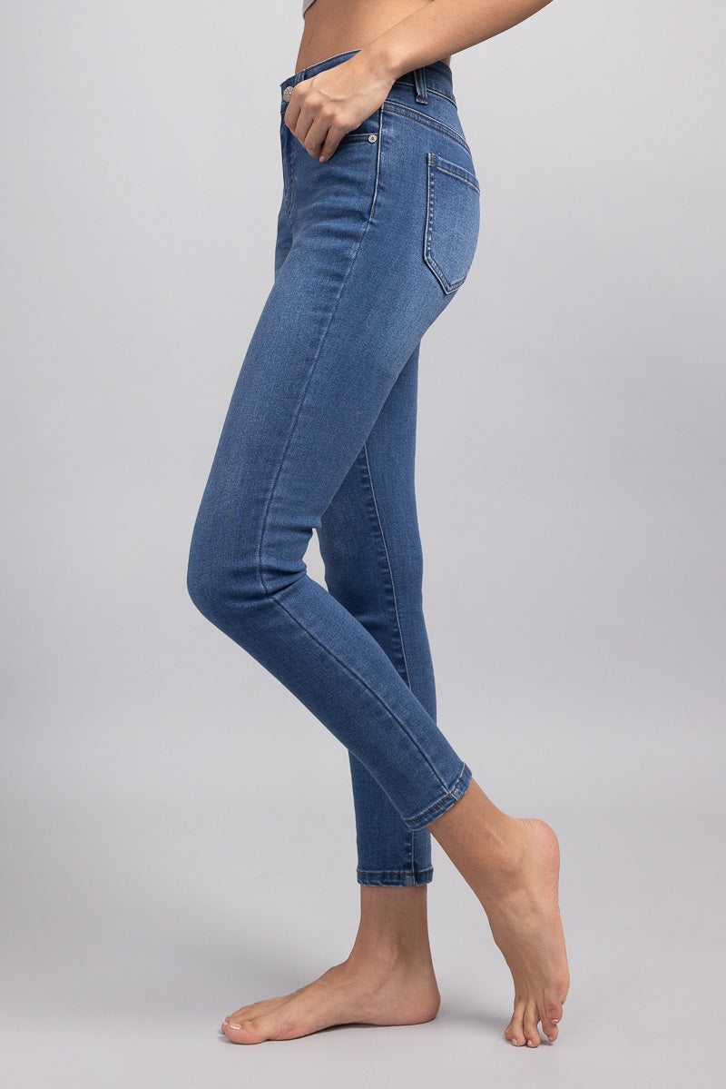 Mid Rise Ankle Skinny Jeans-1