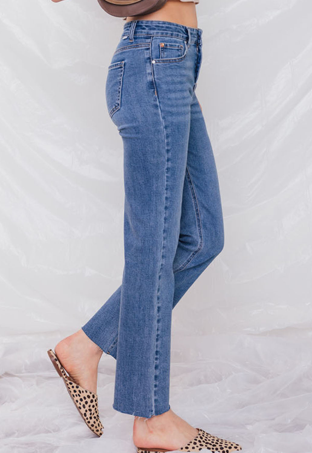 High Rise Straight Jeans-1