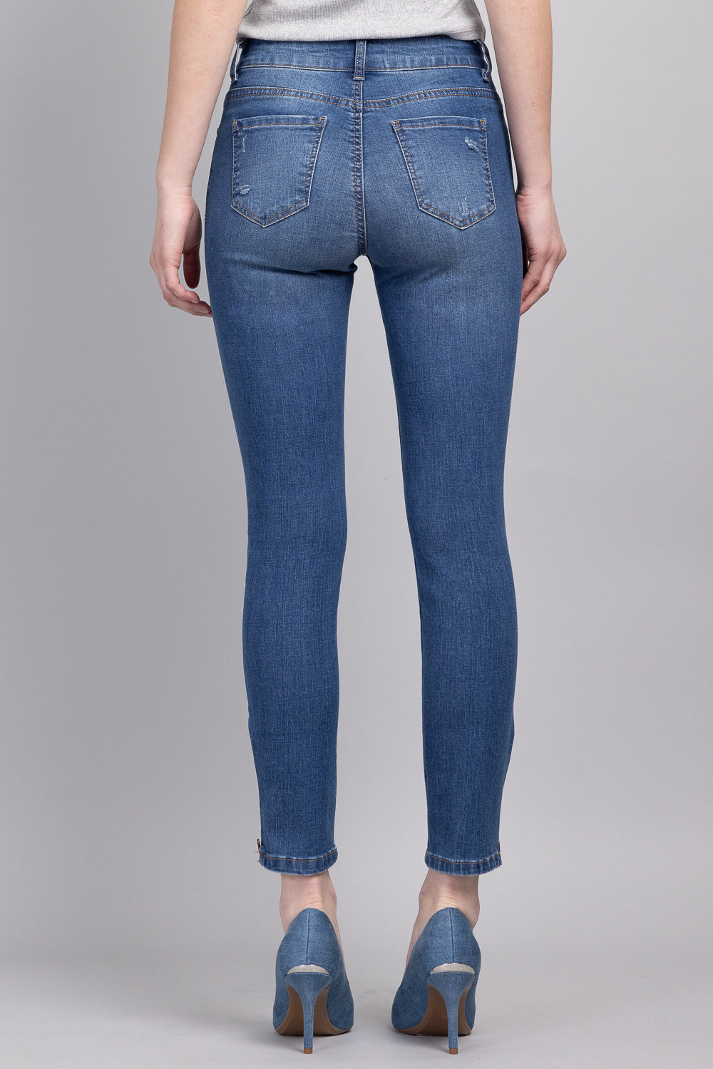Mid Rise Ankle Skinny Jeans-4