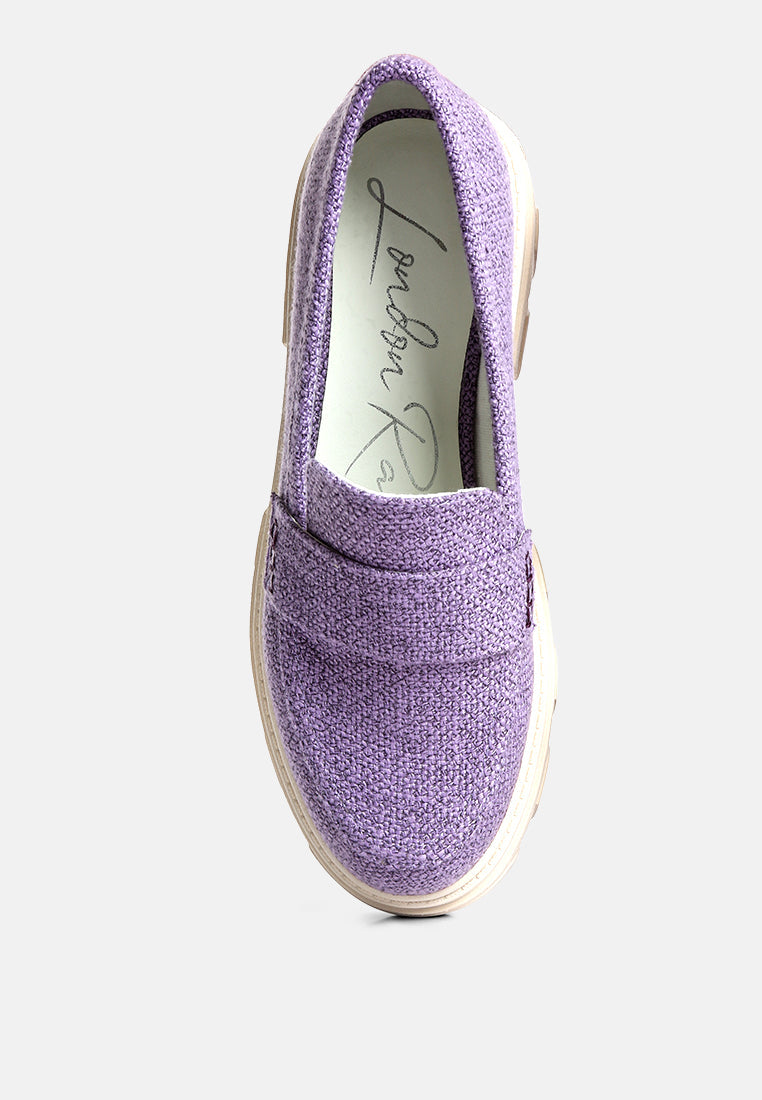 Amabel Chunky Lug Sole Loafers-4