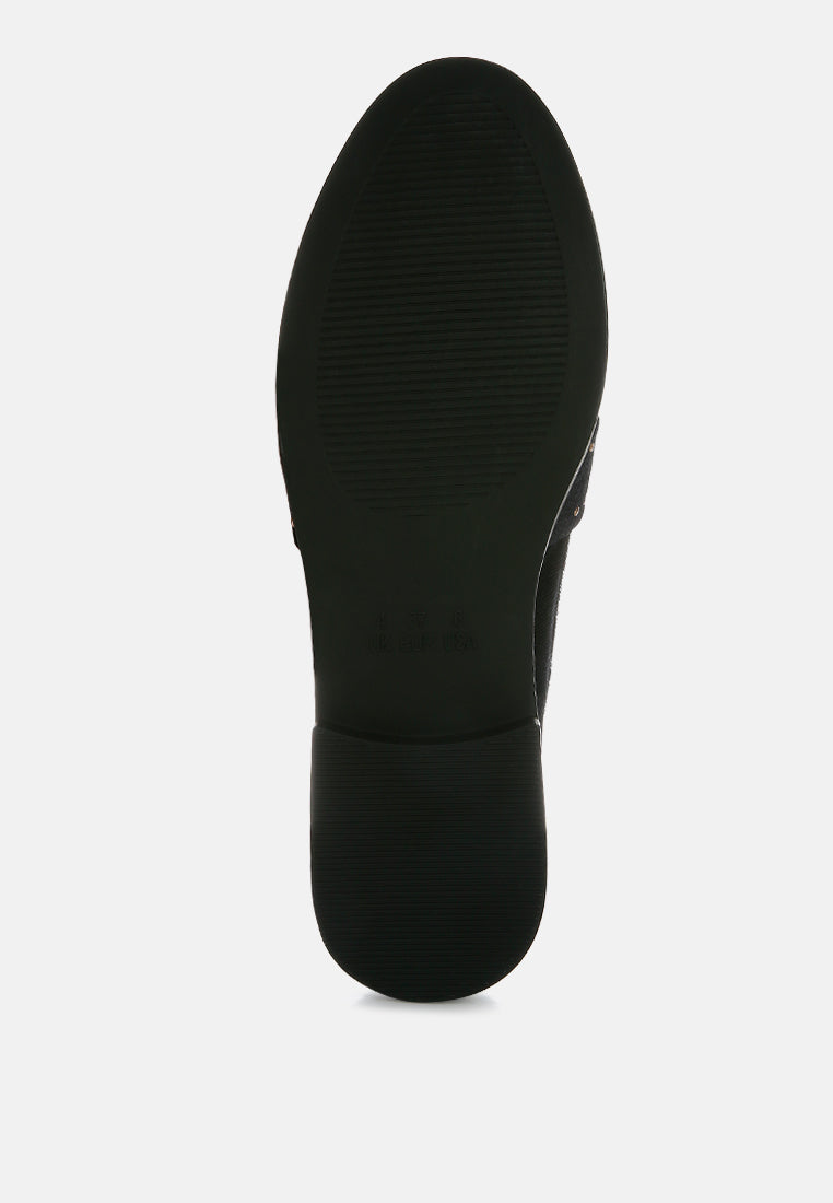 Walkin Stud Detail Velvet Loafers-4