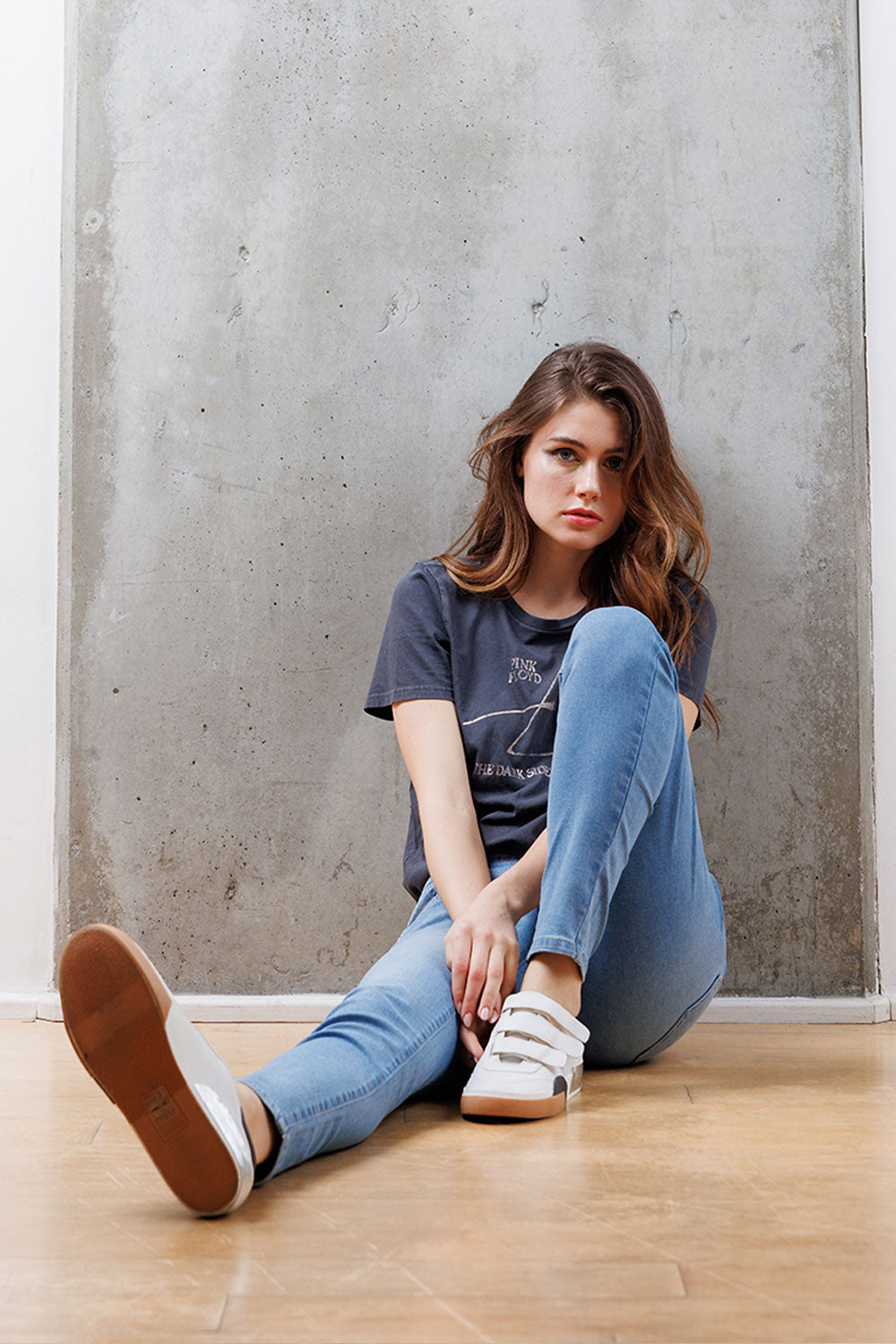 Mid Rise Destructed Skinny Jeans-2