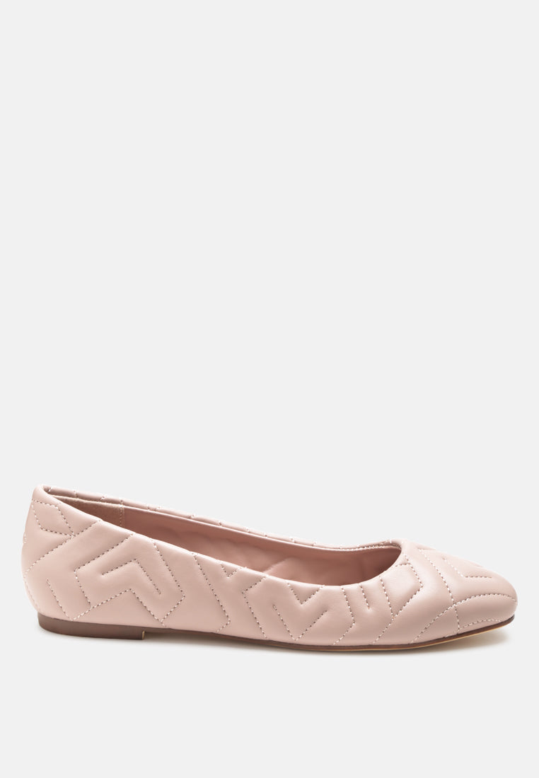 Janice Quilted Ballerina Flats-5