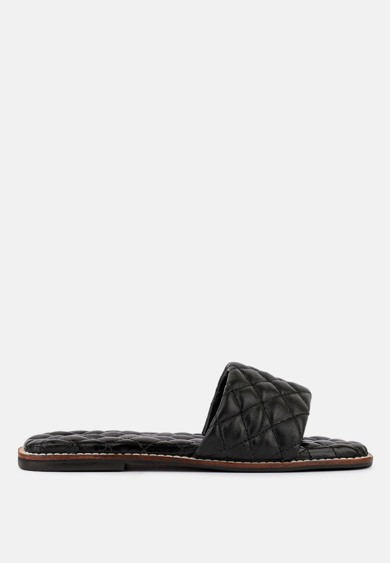 Odalta Handcrafted Quilted Summer Flats-5