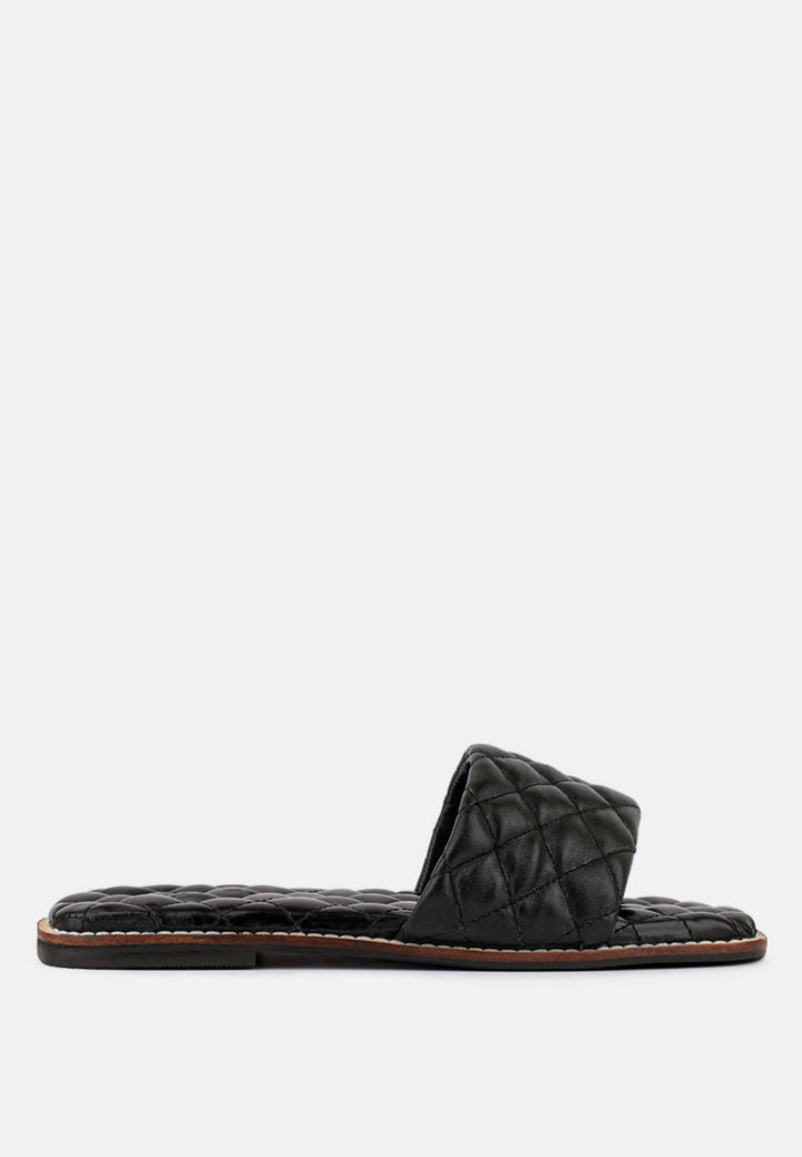 Odalta Handcrafted Quilted Summer Flats-5
