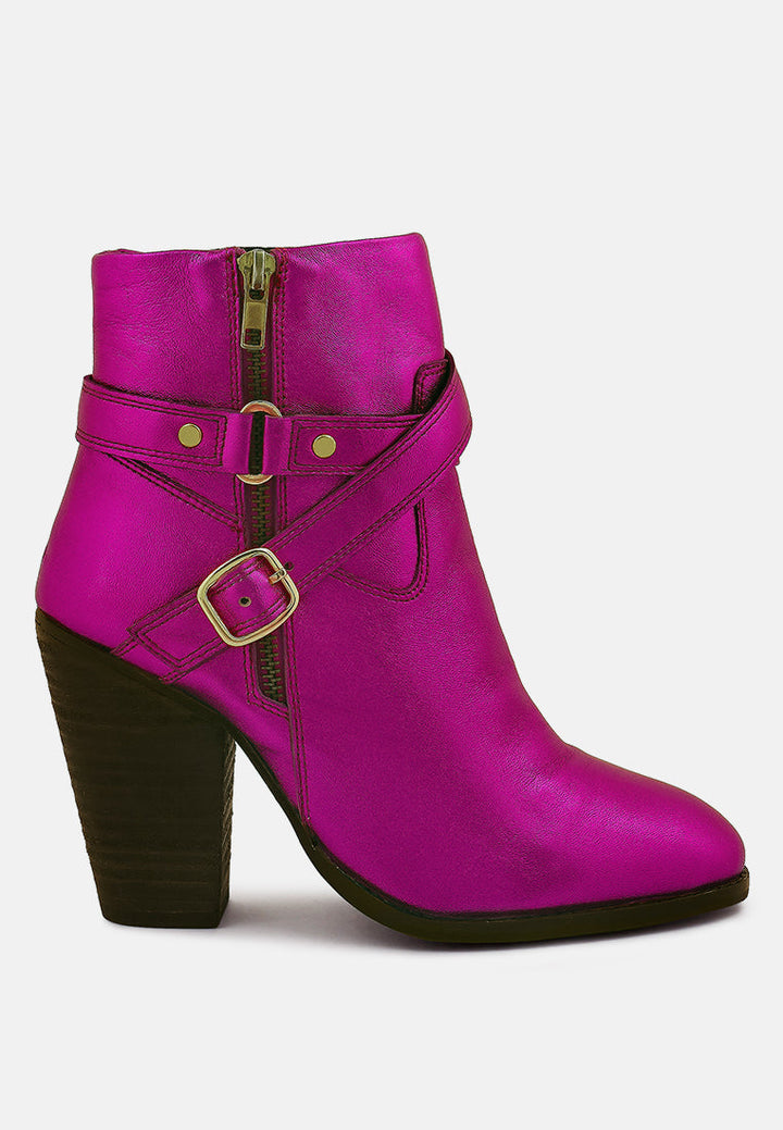Cat-Track Leather Ankle Boots-0