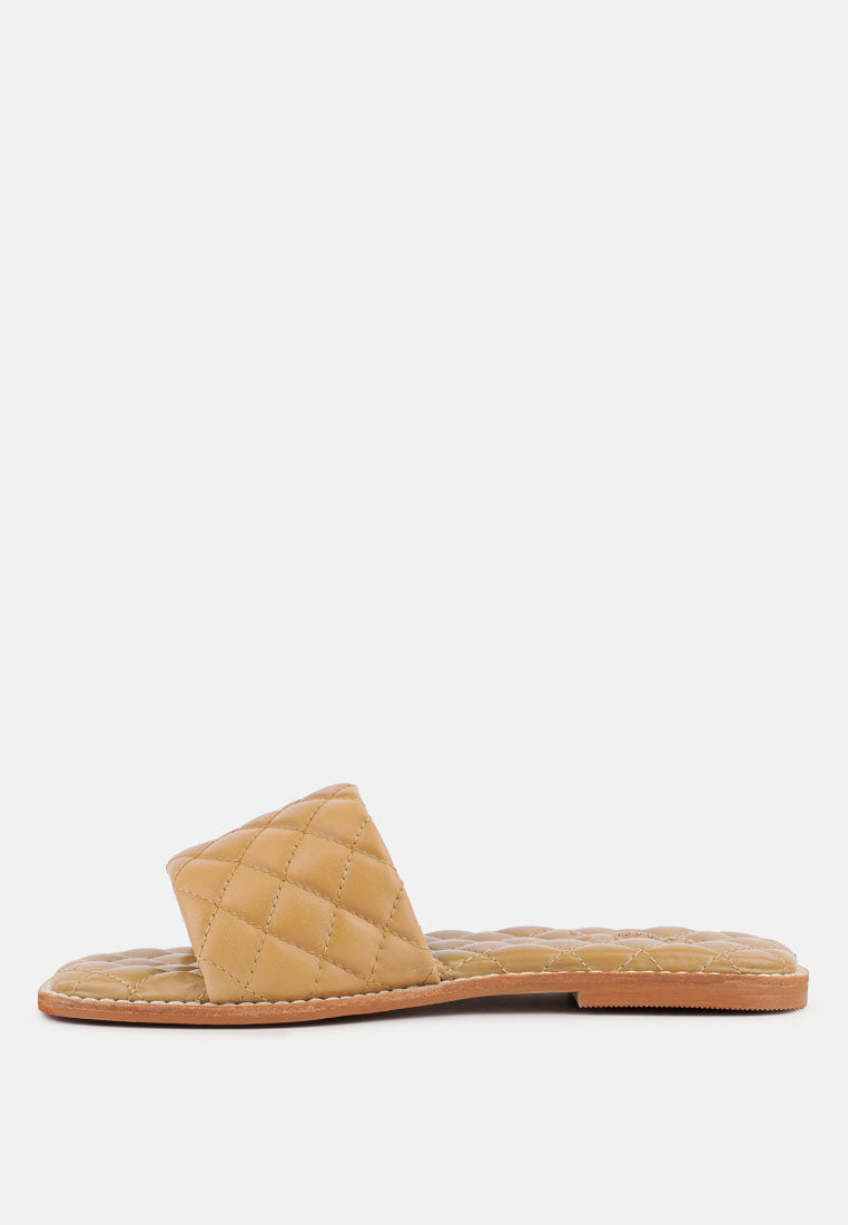 Odalta Handcrafted Quilted Summer Flats-2