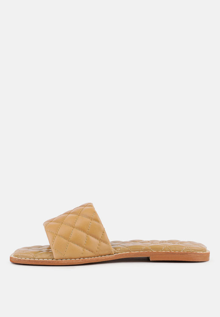 Odalta Handcrafted Quilted Summer Flats-2