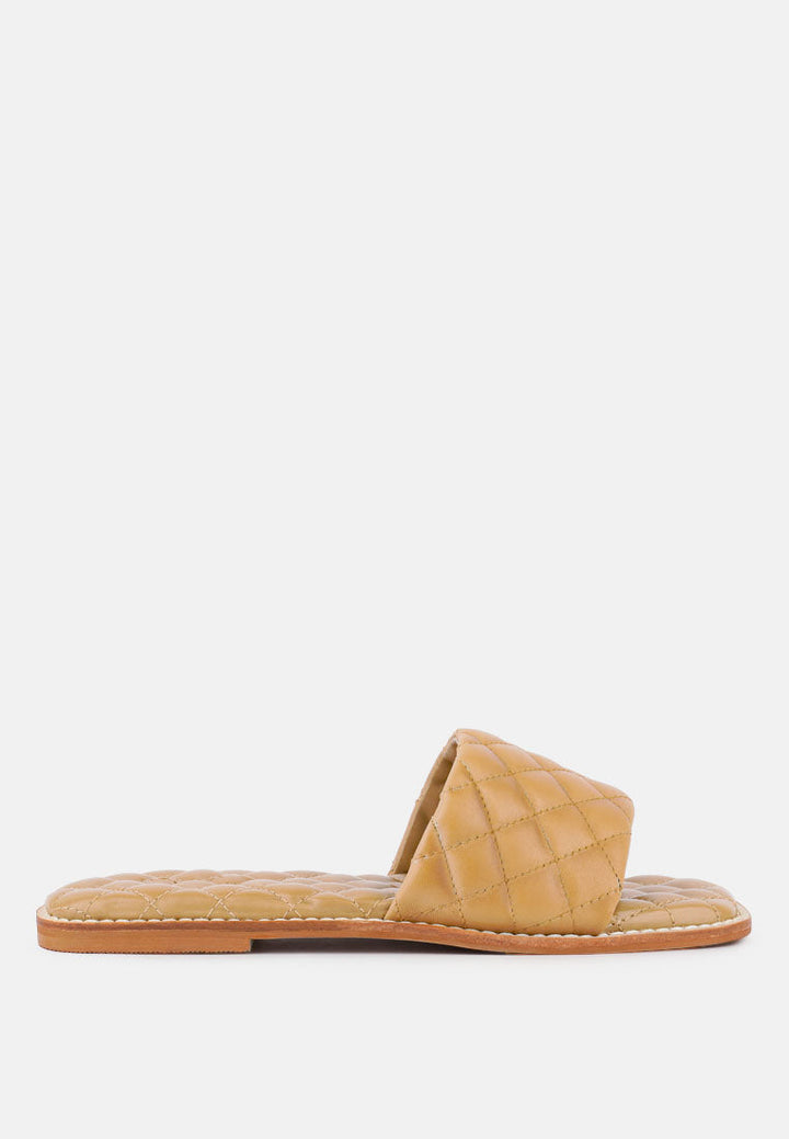 Odalta Handcrafted Quilted Summer Flats-0