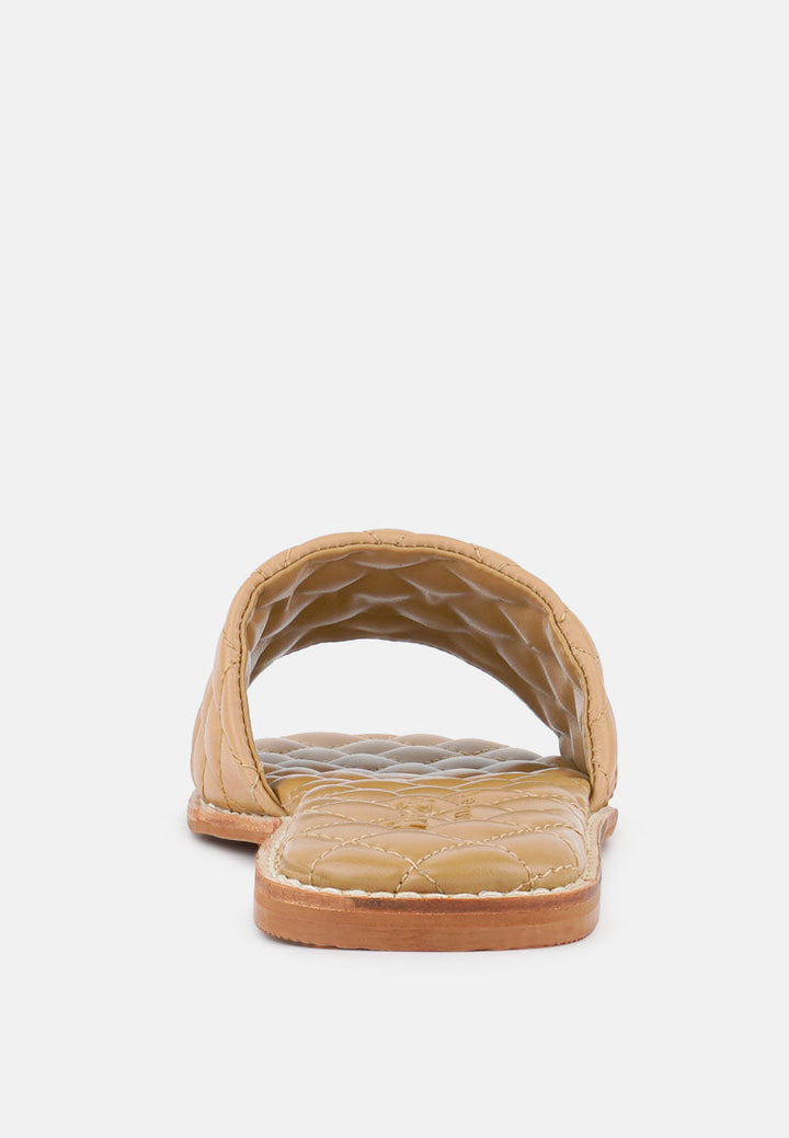 Odalta Handcrafted Quilted Summer Flats-3