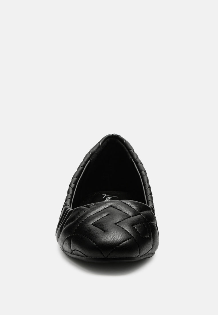 Janice Quilted Ballerina Flats-3