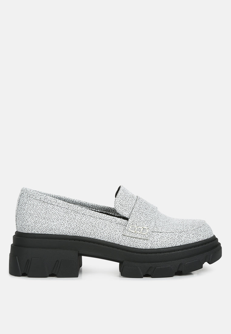 Amabel Chunky Lug Sole Loafers-5
