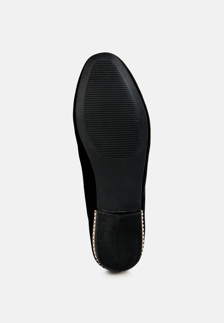 Atrika Faux Suede Tassel Loafers-4