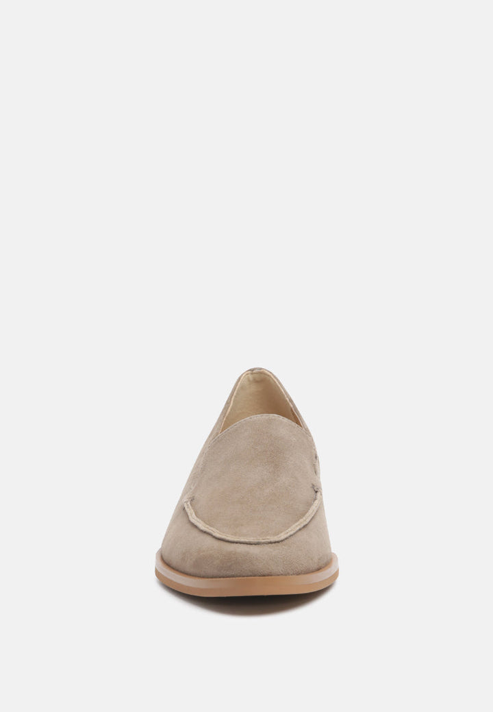 Anna Suede Leather Loafers-3