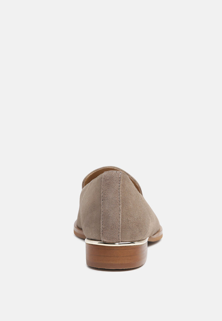 Anna Suede Leather Loafers-4