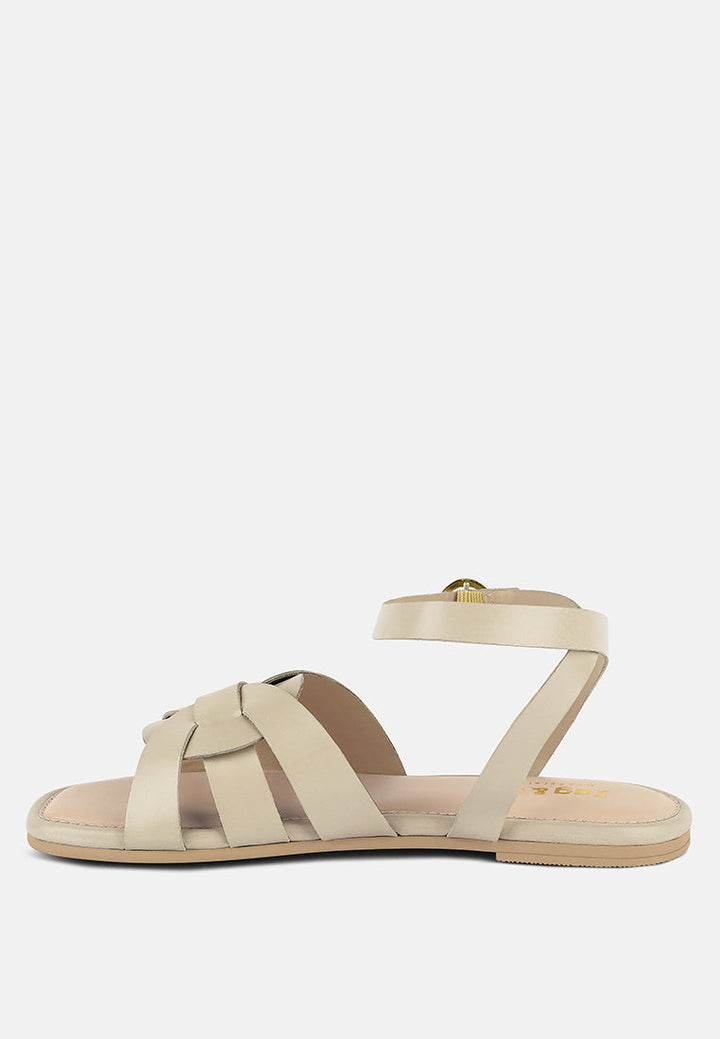 Ashton Flat Ankle Strap Sandals-1