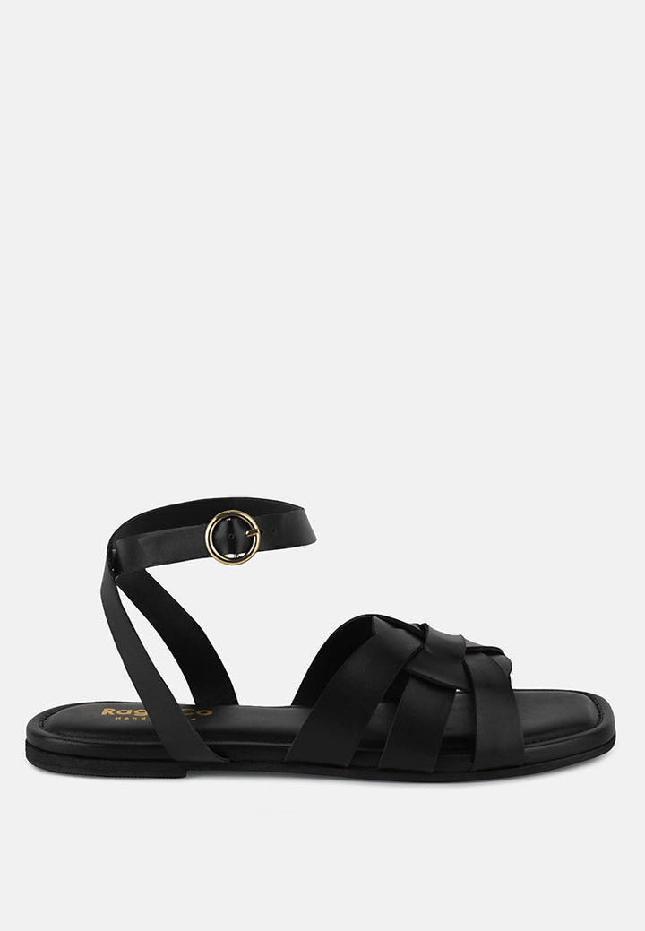 Ashton Flat Ankle Strap Sandals-6