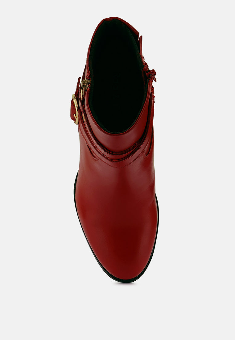 Cat-Track Leather Ankle Boots-4