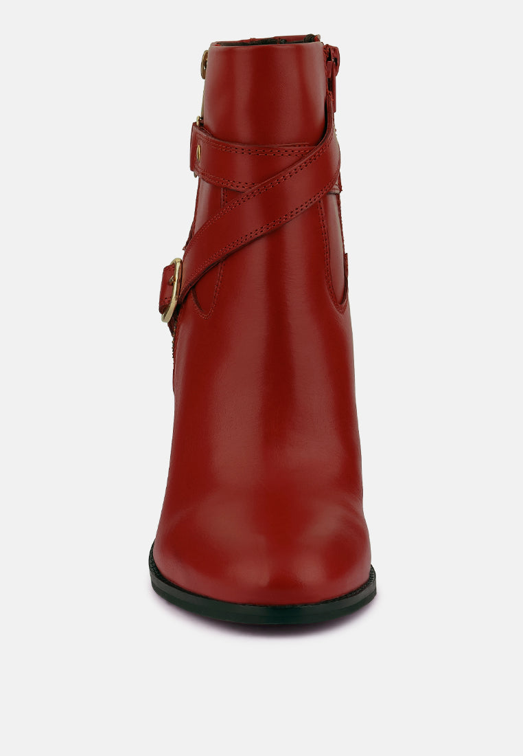 Cat-Track Leather Ankle Boots-1