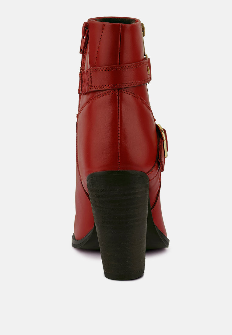 Cat-Track Leather Ankle Boots-3