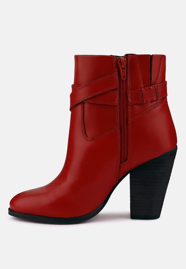 Cat-Track Leather Ankle Boots-2