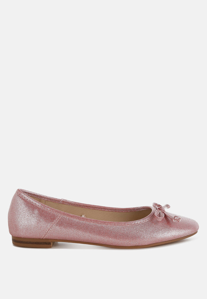 Agshin Metallic Ballet Flats-0