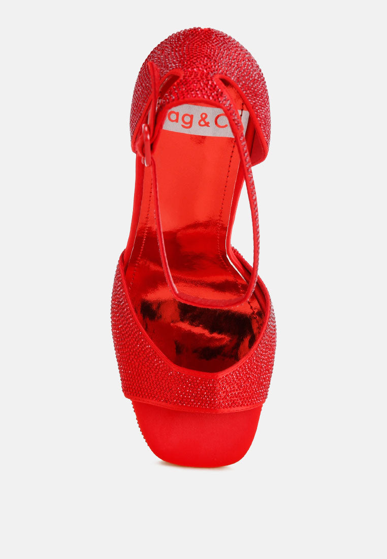 Alaya Rhinestones High Stiletto Heel Sandals-3