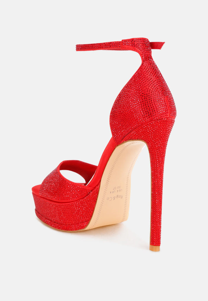 Alaya Rhinestones High Stiletto Heel Sandals-2