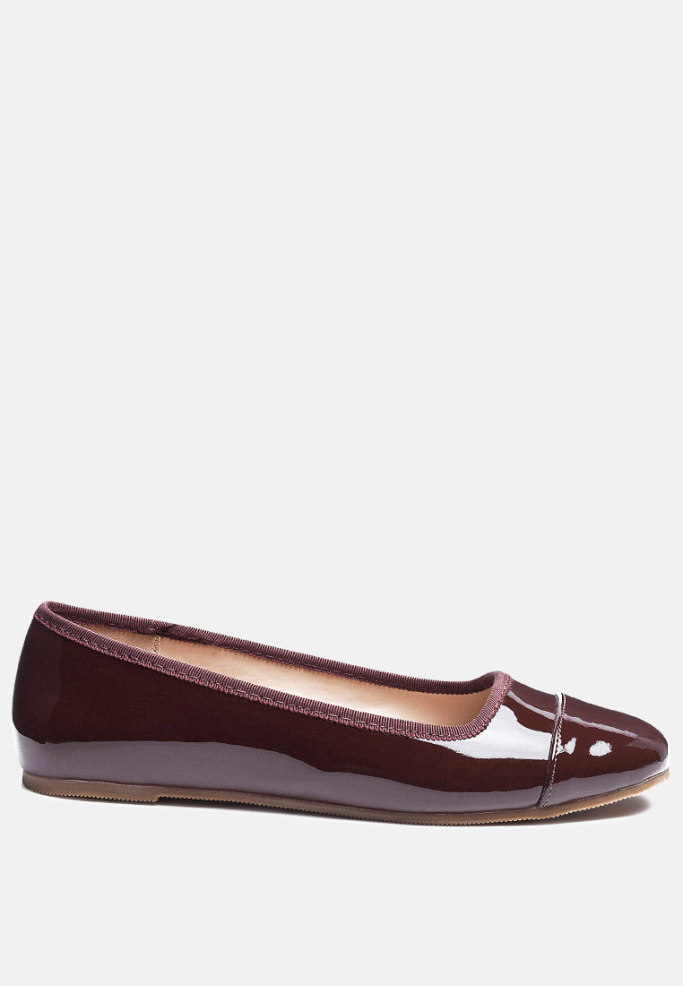 Camella Round Toe Ballerina Flat Shoes-5