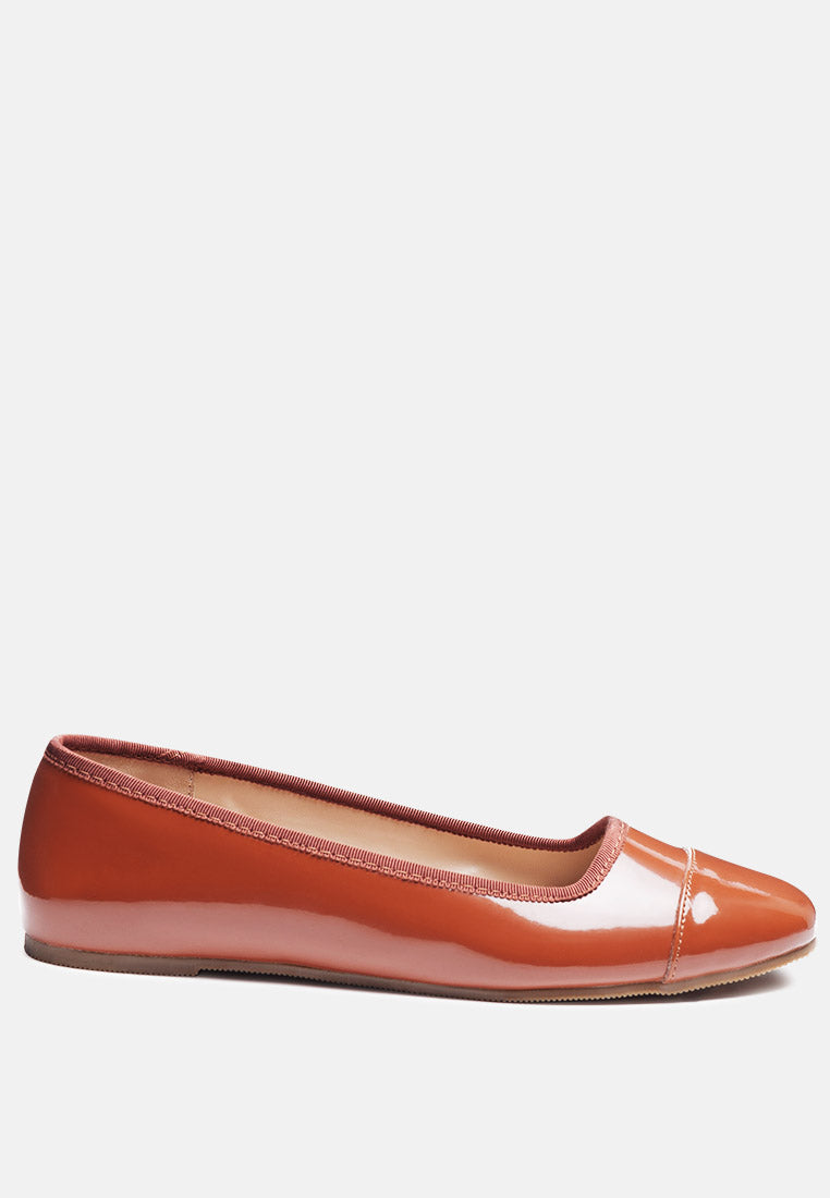 Camella Round Toe Ballerina Flat Shoes-7