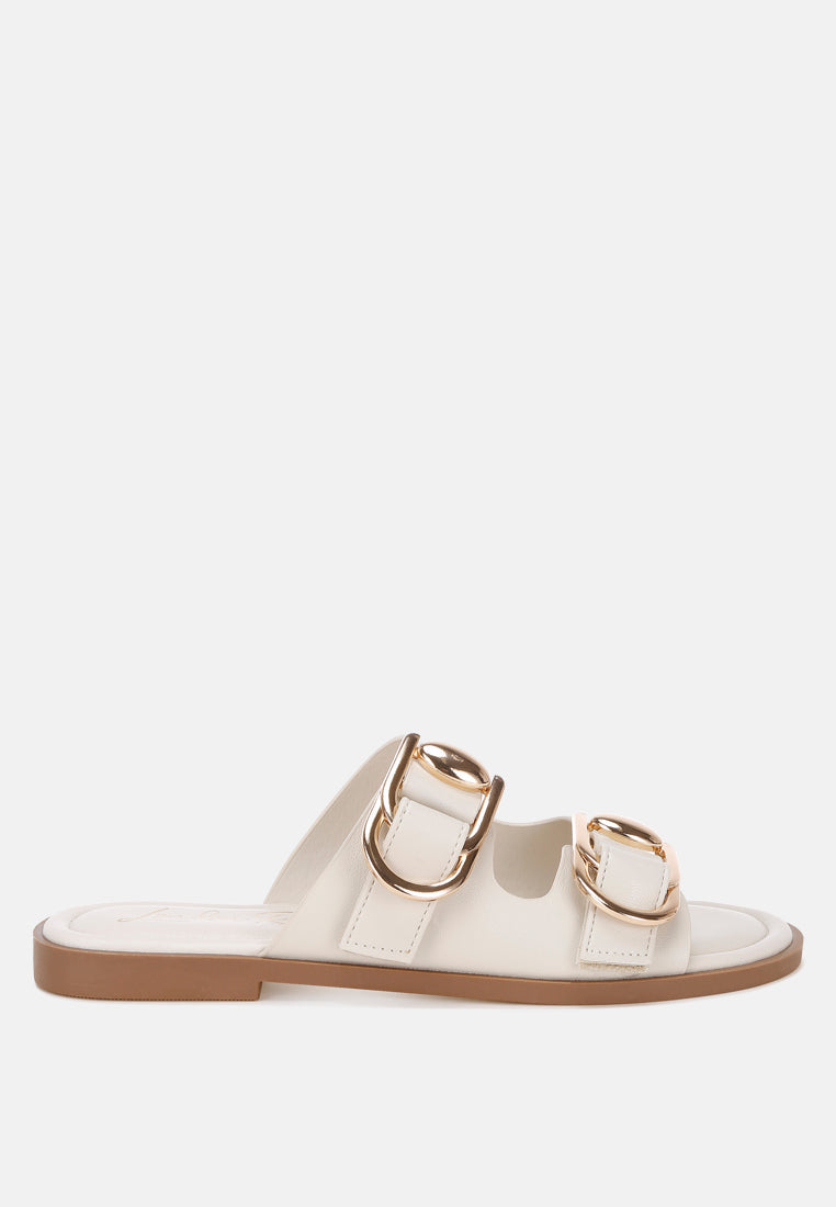 Amahi Dual Strap Slip-On Flats-0