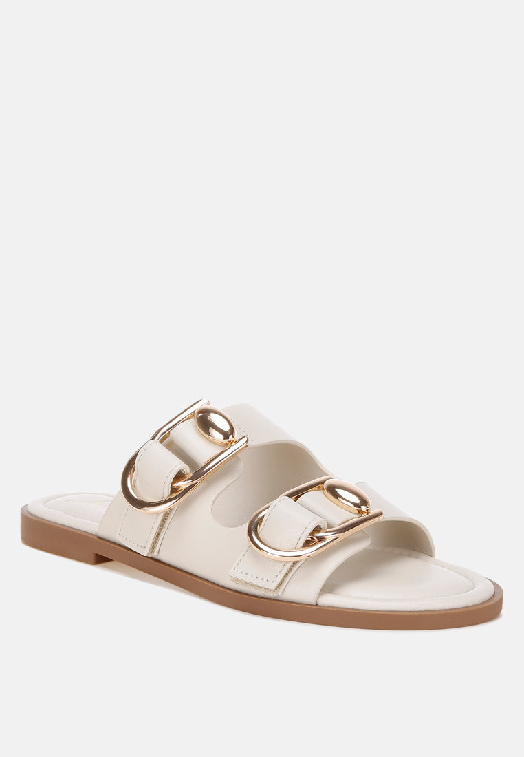 Amahi Dual Strap Slip-On Flats-2