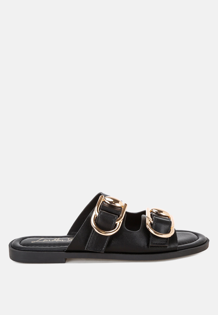 Amahi Dual Strap Slip-On Flats-5