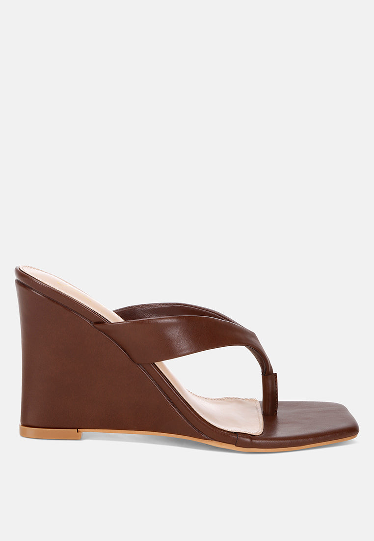 Amilta Square Toe Thong Heels-6