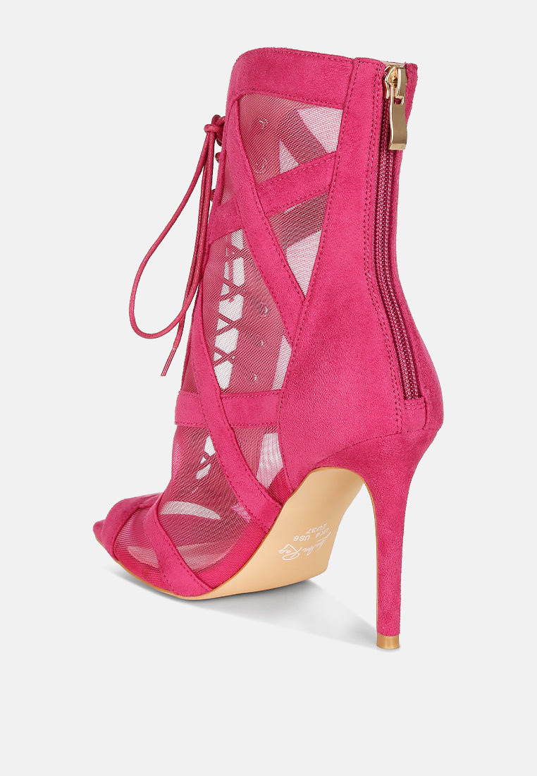 Anarki Mesh Lace-Up Ankle Boots-2