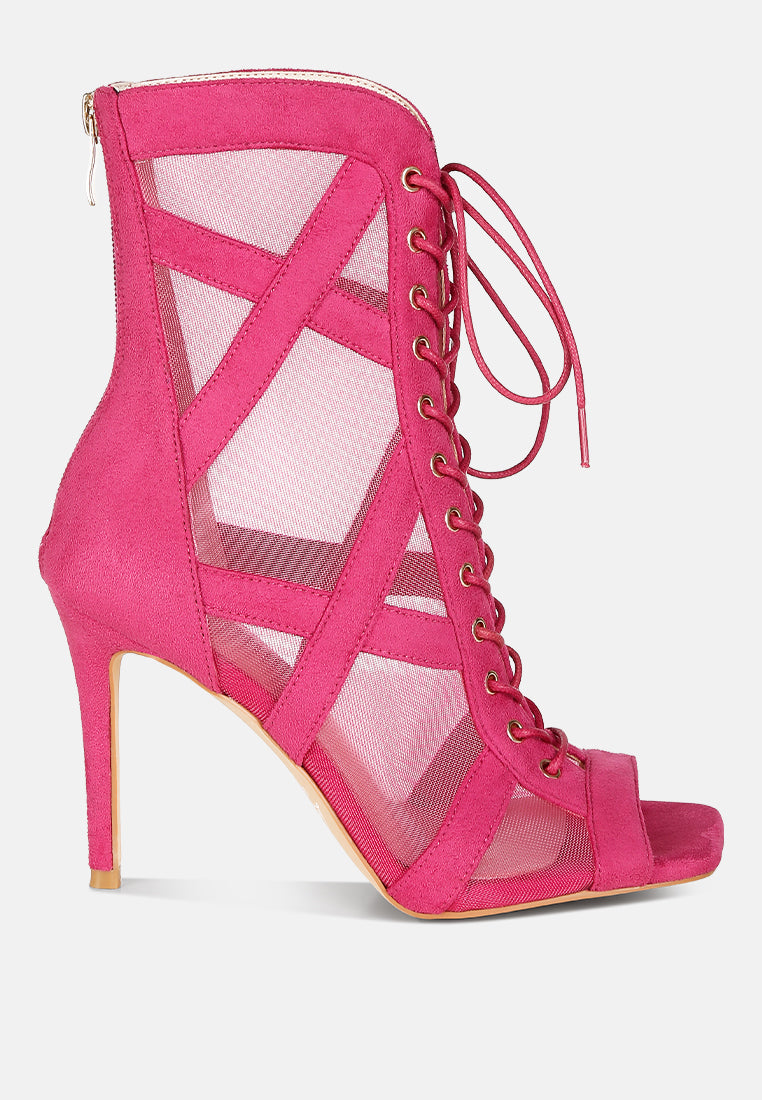 Anarki Mesh Lace-Up Ankle Boots-0