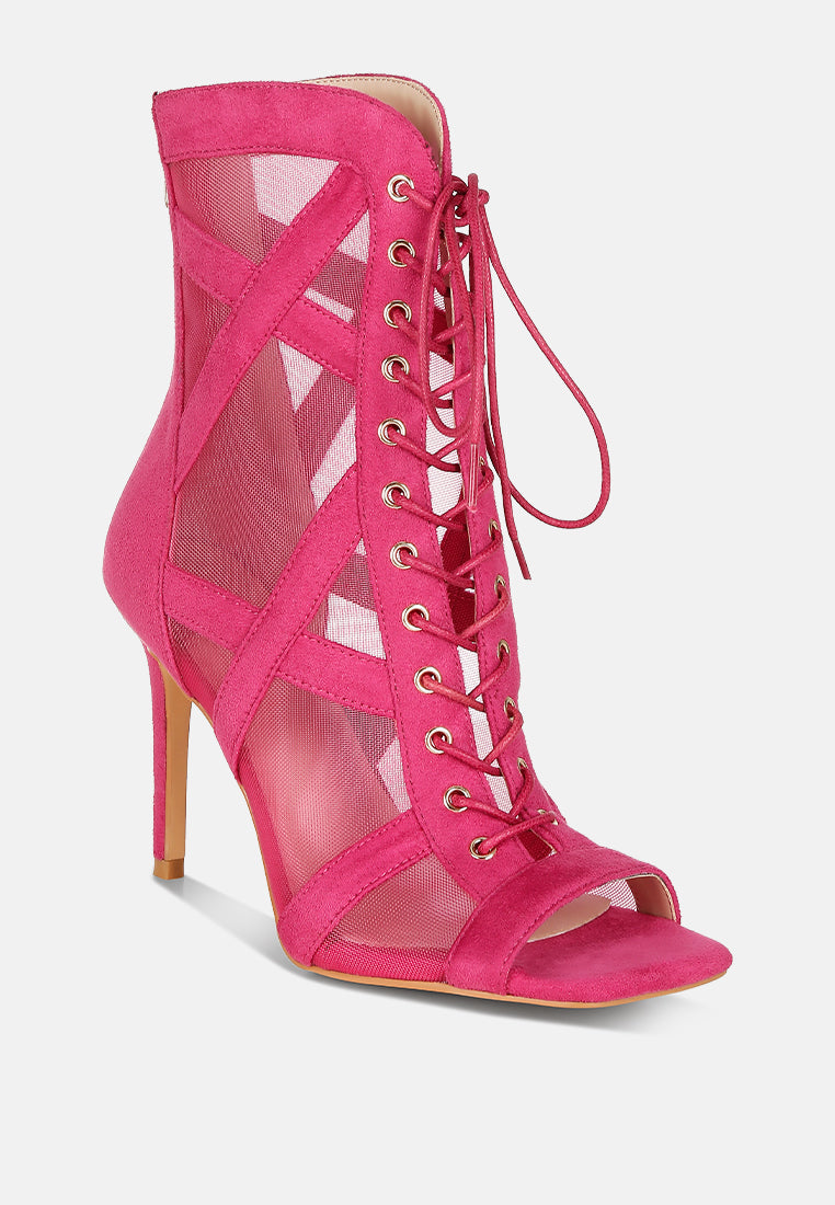Anarki Mesh Lace-Up Ankle Boots-1