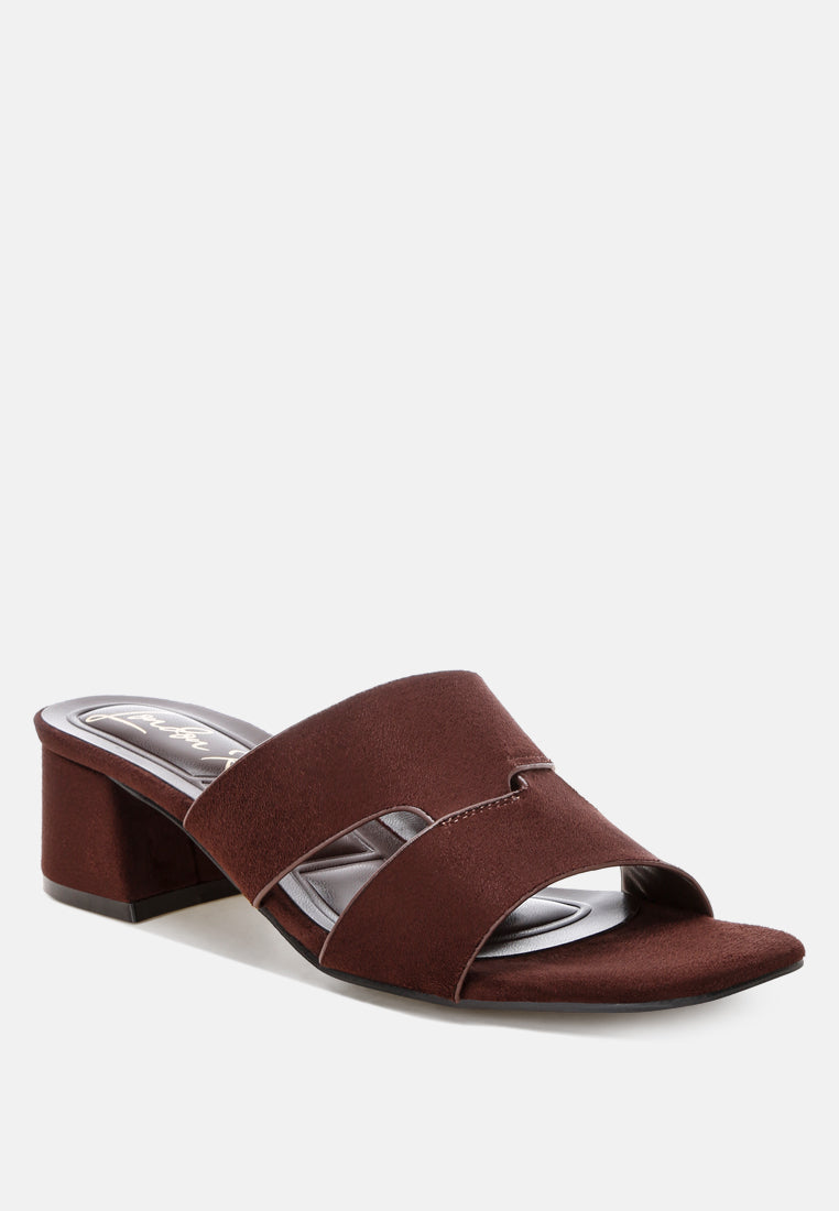 Block Heel Slip Ons by Mode-1