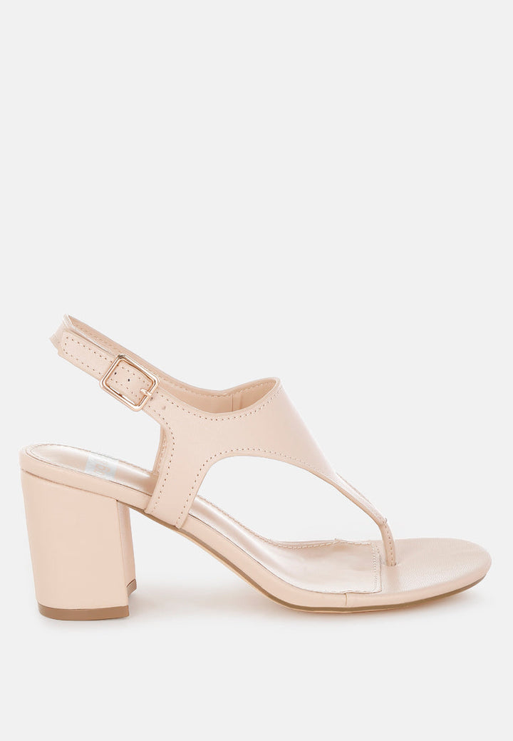 Ann Real Leather Thong Toe Sandals-0
