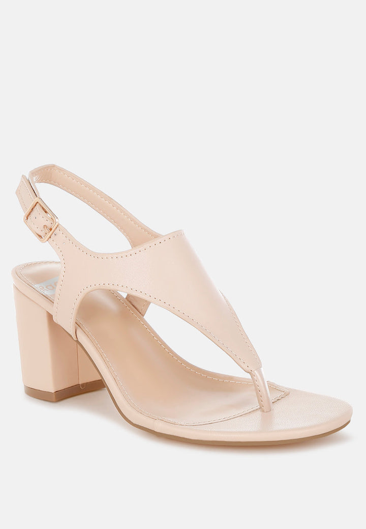 Ann Real Leather Thong Toe Sandals-1
