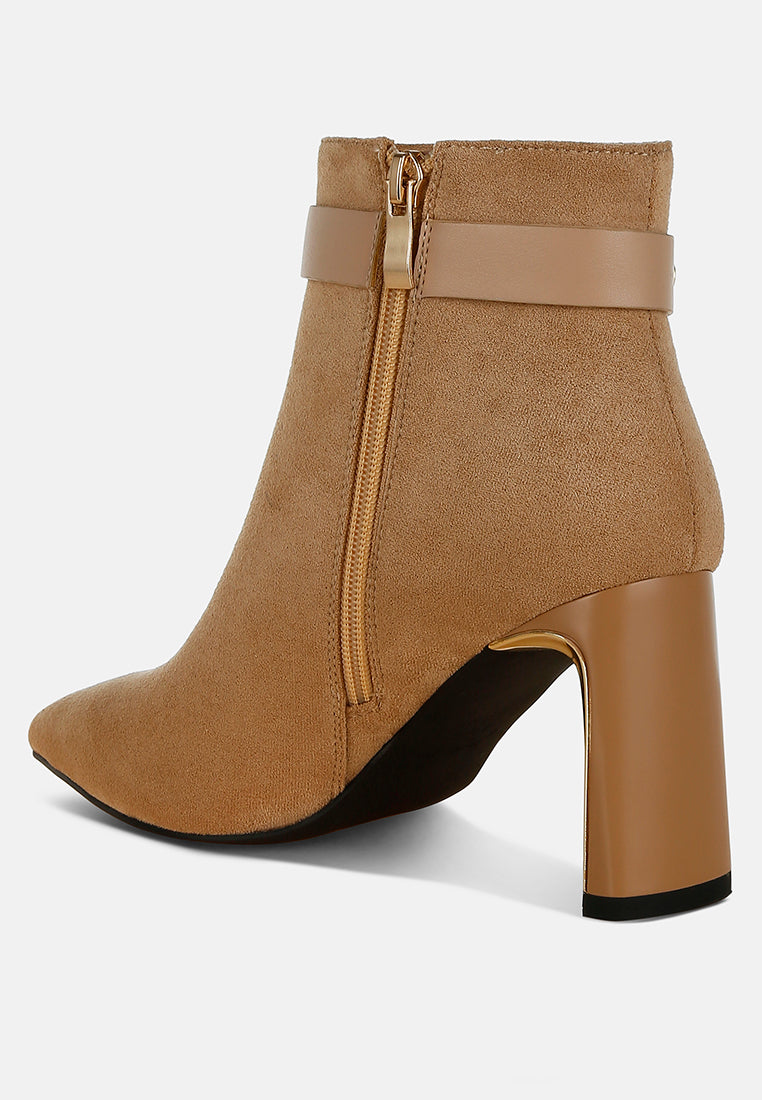 Antares Chain Belt Detail Ankle Boots-2