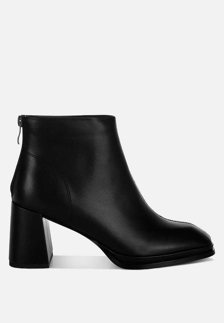 Armada Genuine Leather Square Toe Boots-5