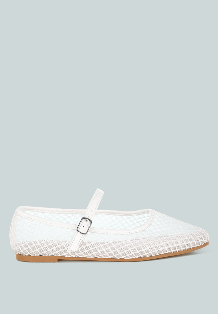 Averona Mesh Mary Jane Flats-0