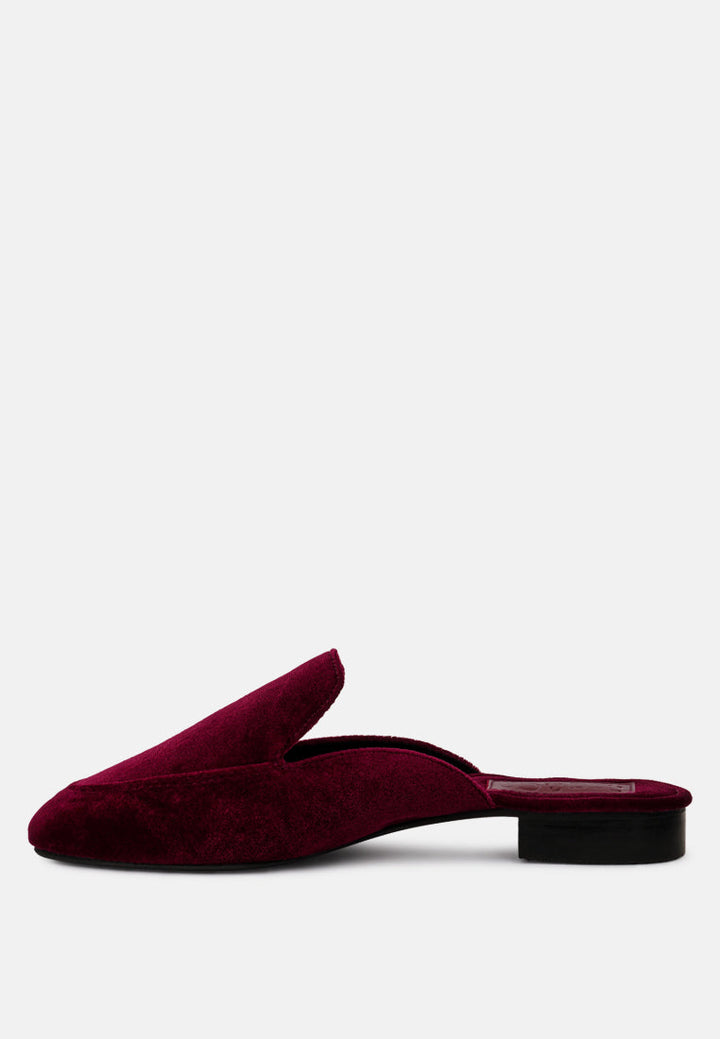 Batiste Velvet Handcrafted Mules-2