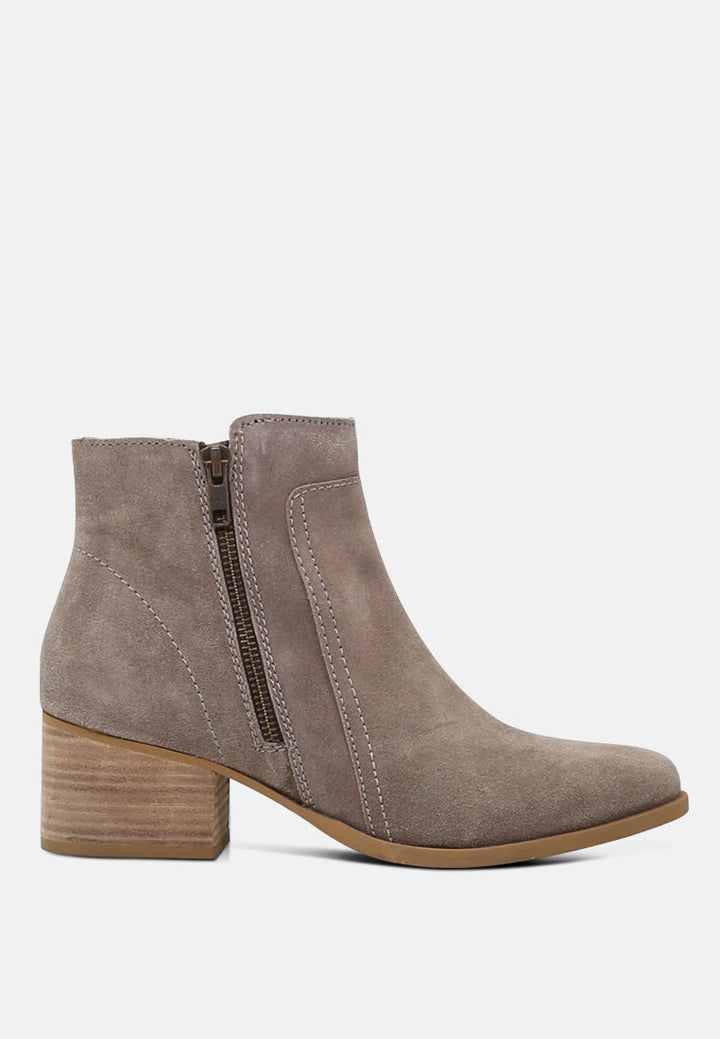 Bauena Ankle Boots With Zip Closure-0