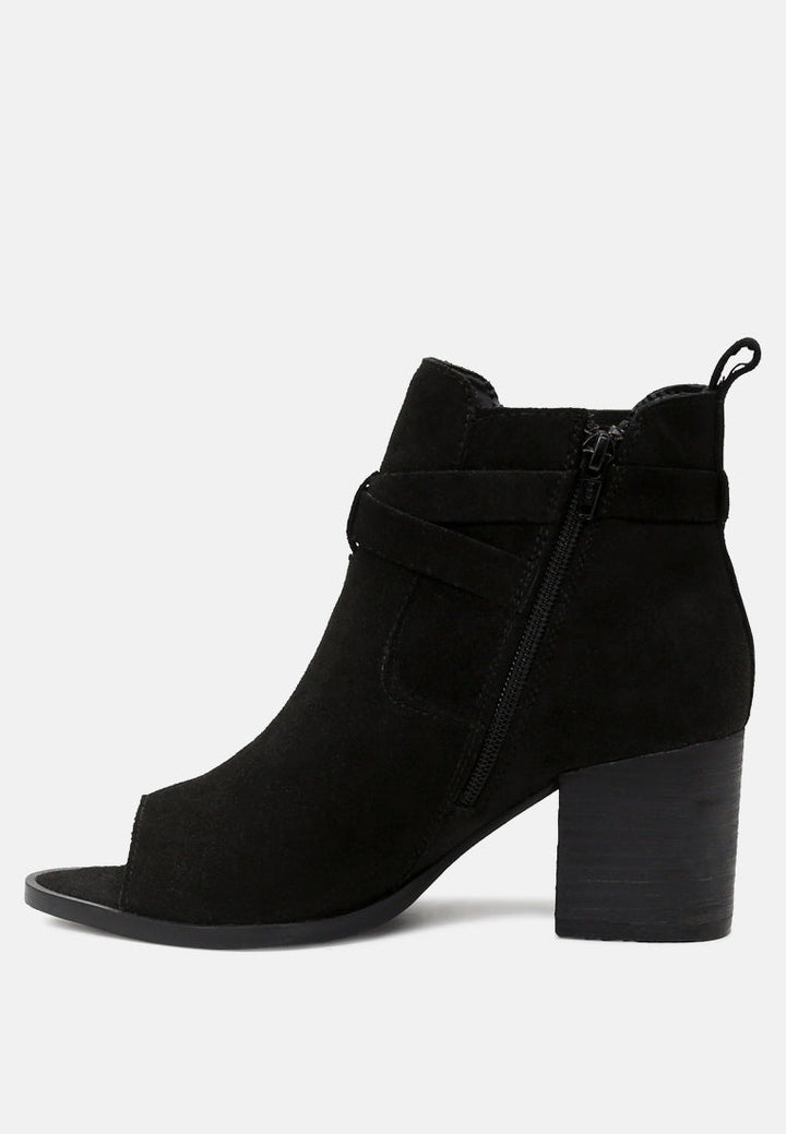 Bria Peep Toe Ankle Boots-3